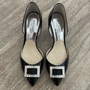 NEW, Michael Michael Kors, Black Patent Leather Heel.